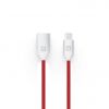 Аксессуары Моб. & Смарт. телефонам Evelatus Data Cable for Type-C devices TPC06 1m Red sarkans Сетевые зарядки