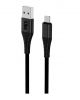 Aksesuāri Mob. & Vied. telefoniem - ILike Charging Cable for Type-C ICT01 Black melns 
