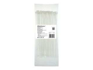 - Qoltec 
 
 52195 Zippers 2.5 200 100pcs nylon UV White balts