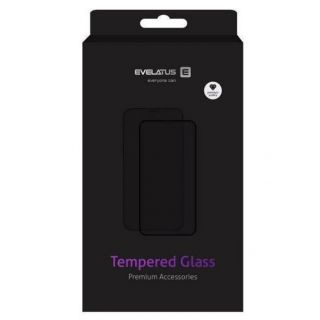 Evelatus iPhone 7 / 8 / SE2020 / SE2022 3D Hot Bending Glass Black melns