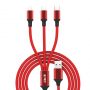 - Charging Cable 3 in 1 CCI02 Red sarkans