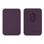 Evelatus iPhone Genuine leather wallet with MagSafe Deep Purple purpurs