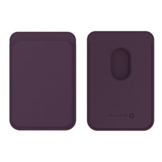 Evelatus iPhone Genuine leather wallet with MagSafe Deep Purple purpurs