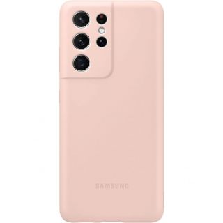 Samsung Galaxy S21 Ultra Silicone Cover Pink rozā