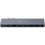 CANYON DS-8 Multiport Docking Station with 8 port Space Gray pelēks