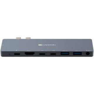 CANYON DS-8 Multiport Docking Station with 8 port Space Gray pelēks