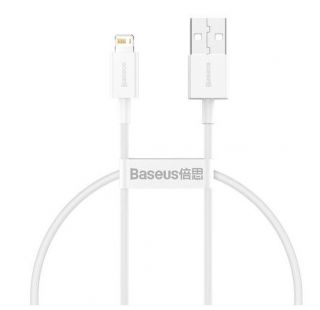 Baseus Baseus 
 
 Superior Cable USB - Lightning 2,4A 0,25 m 
 White balts