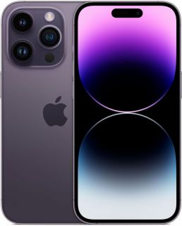Apple iPhone 14 Pro Deep Purple, 6.1 '', Super Retina XDR display with ProMotion, 2532 x 1170 pixels, , A16 Bionic, Internal RAM 6 GB, 256 GB, Dual SIM, Nano-SIM, 5G, Main camera 48+12+12 MP, Secondary camera 12 MP, iOS, 16, 3200 mAh