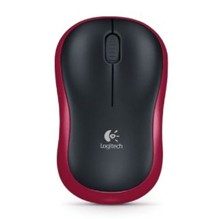 Logitech Wireless Mouse M185 Red sarkans