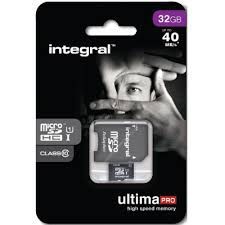 INTEGRAL 32 GB class 10 INMSDH32G10-40U1 + SD adapter