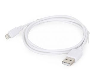 - Cablexpert 
 
 8-pin sync and charging cable, white, 1 m