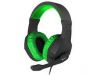 Аксессуары Моб. & Смарт. телефонам - ARGON 200 Gaming Headset, On-Ear, Wired, Microphone, Green zaļš 