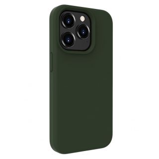 Evelatus iPhone 15 Pro Premium Soft Touch Silicone Case Dark Olive