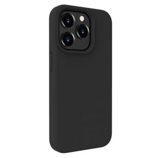 Evelatus iPhone 15 Pro Max Premium Soft Touch Silicone Case Black melns