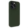 Evelatus iPhone 15 Pro Premium Magsafe Soft Touch Silicone Case Dark Olive