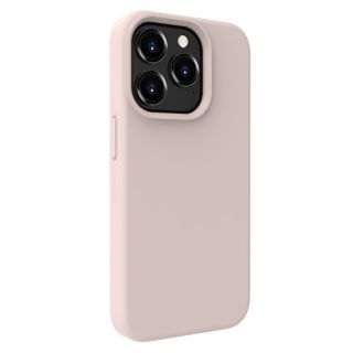Evelatus iPhone 15 Pro Max Premium Magsafe Soft Touch Silicone Case Pink Sand