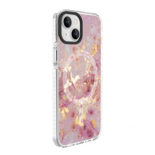 Evelatus Evelatus 
 Apple 
 iPhone 15 PC+TPU With MagSafe Customized Print Marble 
 Pink rozā
