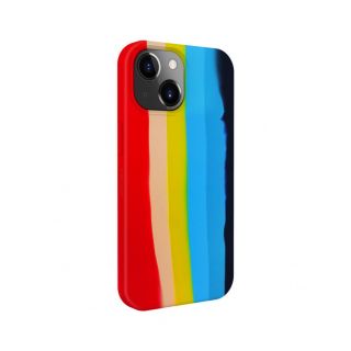 Evelatus Evelatus 
 Apple 
 iPhone 15 Silicone case Multi-Colored 
 Rainbow