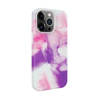 Evelatus iPhone 15 Pro Max Premium Silicone case Customized Print Purple purpurs