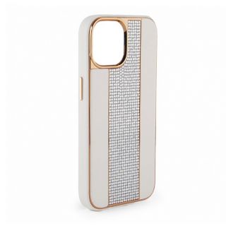 - iLike 
 Apple 
 iPhone 15 Pro Max Diamonds and Leather Case 
 White balts