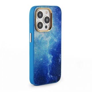 - iLike 
 Apple 
 iPhone 15 Pro Print Desire Customized Diamonds Case 
 Blue zils