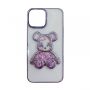 - iLike 
 Apple 
 iPhone 13 Silicone Case Print Desire Bear 
 Purple purpurs