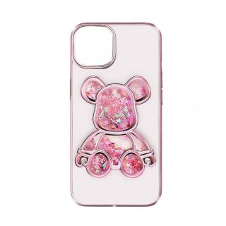 - iLike 
 Apple 
 iPhone 14 Silicone Case Print Desire Bear 
 Pink rozā