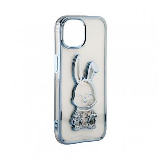 - iLike 
 Apple 
 iPhone 15 Pro Silicone Case Print Desire Rabbit 
 Blue zils