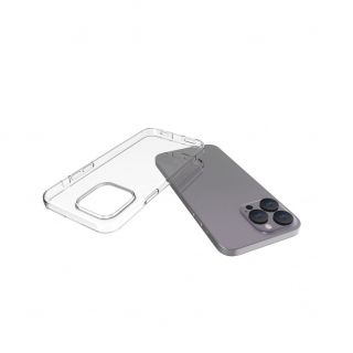 Evelatus Evelatus 
 Apple 
 iPhone 15 Pro Max Clear Silicone Case 1.5mm TPU 
 Transparent