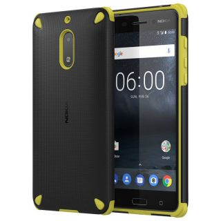 NOKIA Rugged Impact Case CC-501 for 6 Lemon Black melns