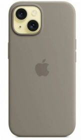 Apple Apple 
 - 
 iPhone 15 Silicone Case with MagSafe - Clay