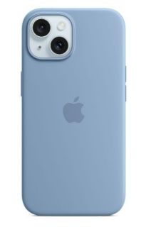 Apple Apple 
 - 
 iPhone 15 Silicone Case with MagSafe - Winter Blue zils