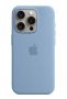 Apple Apple 
 - 
 iPhone 15 Pro Silicone Case with MagSafe - Winter Blue zils