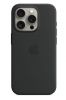 Аксессуары Моб. & Смарт. телефонам Apple iPhone 15 Pro Max Silicone Case with MagSafe - Black  Безпроводные зарядки (Индуктивные)