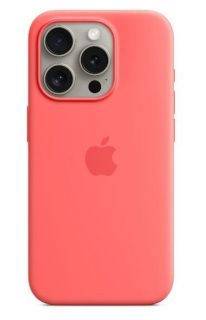 Apple Apple 
 - 
 iPhone 15 Pro Max Silicone Case with MagSafe - Guava