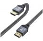 - Wozinsky 
 
 cable HDMI 2.1 8K 60 Hz 48 Gbps  /  4K 120 Hz  /  2K 144 Hz 5 m Silver WHDMI-50 
 Black sudrabs melns
