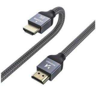 - Wozinsky 
 
 cable HDMI 2.1 8K 60 Hz 48 Gbps  /  4K 120 Hz  /  2K 144 Hz 5 m Silver WHDMI-50 
 Black sudrabs melns