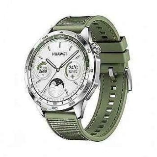 Huawei GT 4 Smart watch GPS (satellite) AMOLED 46mm Waterproof Green Woven 