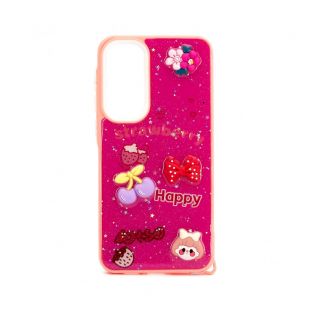 - Galaxy A55 EPOXY CARTOON COVER Rose Red
