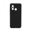 Aksesuāri Mob. & Vied. telefoniem - Redmi 12C Premium Soft Touch Silicone Case Black Ekrāna aizsargplēve