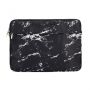 - iLike 15-16 Inches Fabric Laptop Bag With Strap Marble Black melns