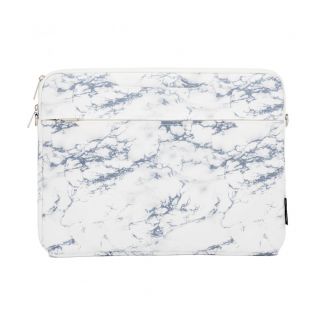 - iLike 15-16 Inches Fabric Laptop Bag With Strap Marble White balts