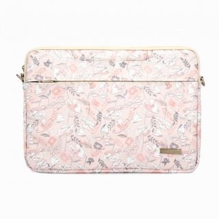 - iLike 13-14 Inches Fabric Laptop Bag With Strap Flower Pink rozā