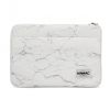 Aksesuāri datoru/planšetes - iLike 13-14 Inches Fabric Laptop Bag Marble White balts 