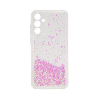 - iLike Samsung Galaxy A55 Silicone Case Water Glitter Light Pink