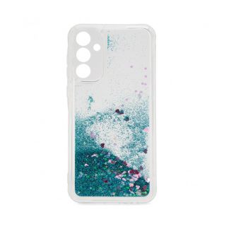 - iLike Samsung Galaxy A55 Silicone Case Water Glitter Blue