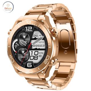 - HW5 Aluminum Men Inteligent Sport BT Call Smart Watch 1.52'' Amoled Heartrate / Oxygen Gold
