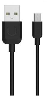 - USAMS US-SJ098 U-Turn Durable TPE Universal Micro USB to USB Data&Fast 2A Charger Cable 1m Black Black melns