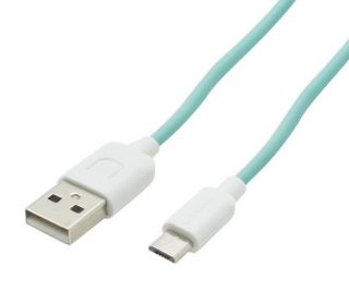 - USAMS US-SJ098 USB A to Micro USB Charging Cable 1M Cyan