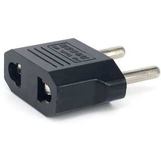 - CP CNUS Power Socket adapter USA  /  CN 2-pin to Euro 2pin Black melns